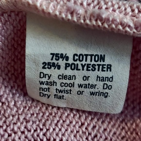 Vintage Adolph Schuman For Lilli Ann Pink V-Neck Polka Dot Sleeves Sweater 12 - Picture 9 of 9